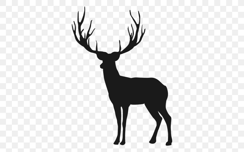 Rudolph Reindeer Elk Clip Art, PNG, 512x512px, Rudolph, Antler, Black And White, Cricut, Deer Download Free
