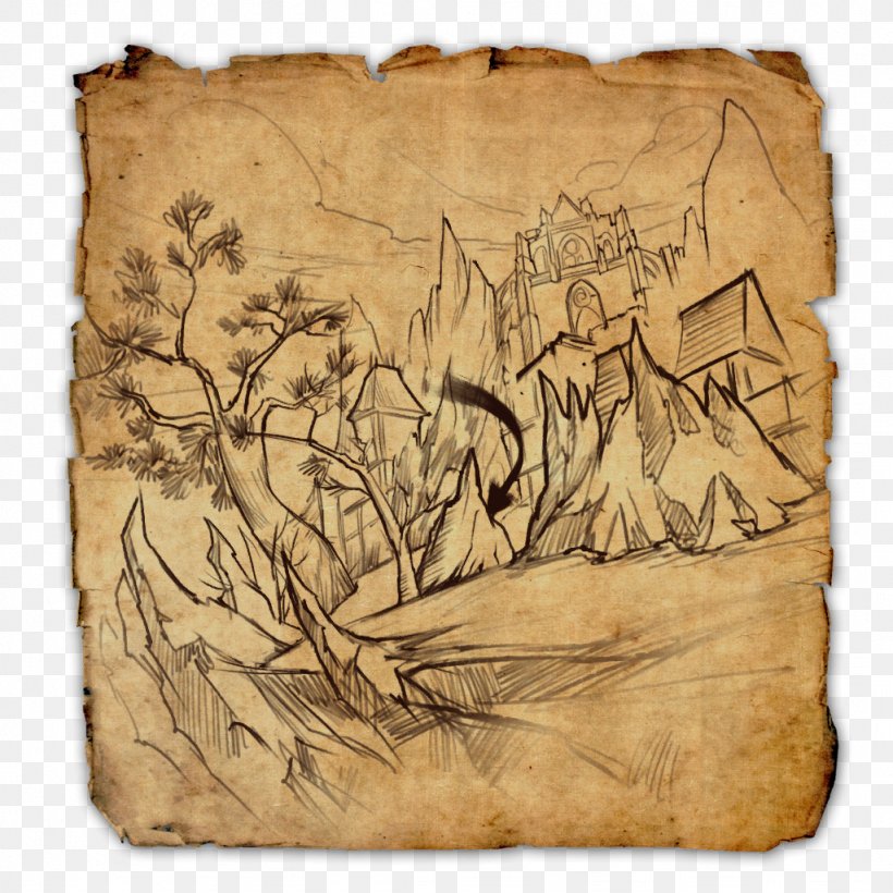 The Elder Scrolls Online Treasure Map World Cyrodiil PlayStation 4, PNG, 1024x1024px, Elder Scrolls Online, Buried Treasure, Cyrodiil, Elder Scrolls, Location Download Free