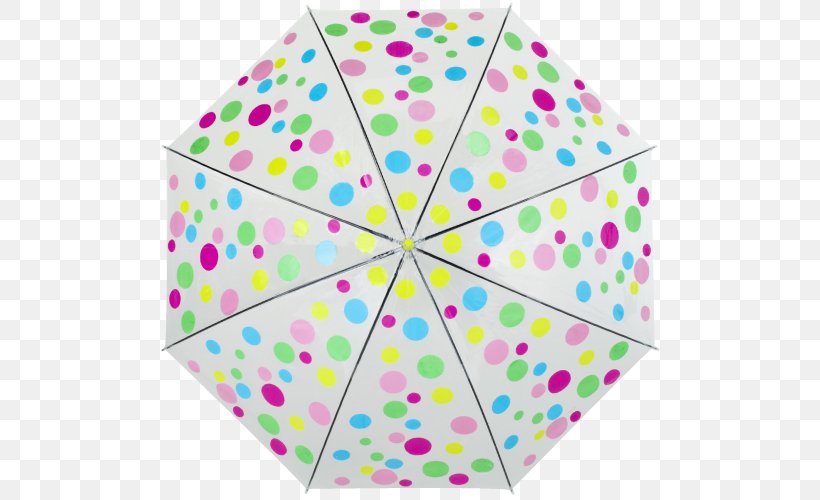 Umbrella Cainz Printing Polka Dot Pattern, PNG, 500x500px, Umbrella, Area, Cainz, Originality, Polka Dot Download Free
