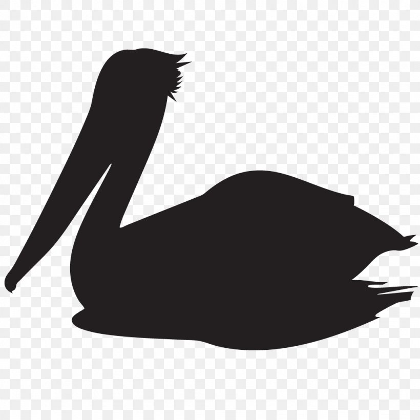 Beak Bird Clip Art Silhouette American White Pelican, PNG, 1024x1024px, Beak, All About Birds, American White Pelican, Bird, Black Download Free