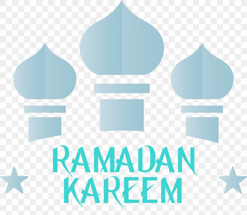 Blue Aqua Turquoise Logo Font, PNG, 3000x2610px, Ramadan Mubarak, Aqua, Blue, Logo, Paint Download Free