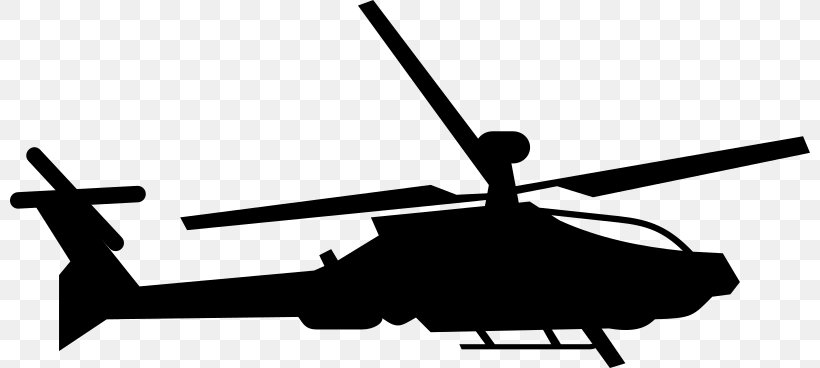 Helicopter Sikorsky UH-60 Black Hawk Boeing CH-47 Chinook Clip Art, PNG, 800x368px, Helicopter, Air Travel, Aircraft, Aviation, Black And White Download Free
