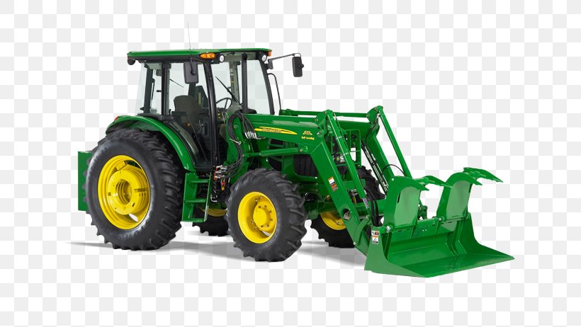 John Deere Loader Agriculture Grapple Heavy Machinery, PNG, 642x462px, John Deere, Agricultural Machinery, Agriculture, Demolition, Harrow Download Free