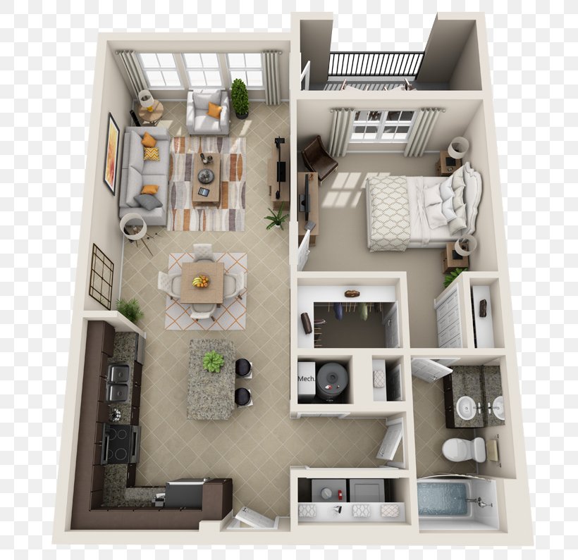 One Bedroom Apartment Abberly Market Point Apartments Renting Studio Apartment, PNG, 720x795px, Apartment, Bathroom, Bedroom, Cheap, Floor Plan Download Free