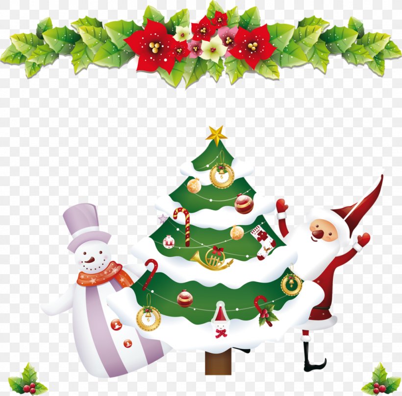 Santa Claus Christmas Clip Art, PNG, 1024x1011px, Santa Claus, Christmas, Christmas Decoration, Christmas Ornament, Christmas Tree Download Free