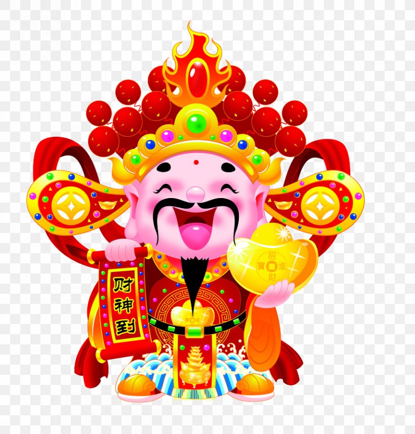 Caishen Chinese New Year Luck, PNG, 853x892px, Caishen, Art, Chinatown, Chinese New Year, Clown Download Free