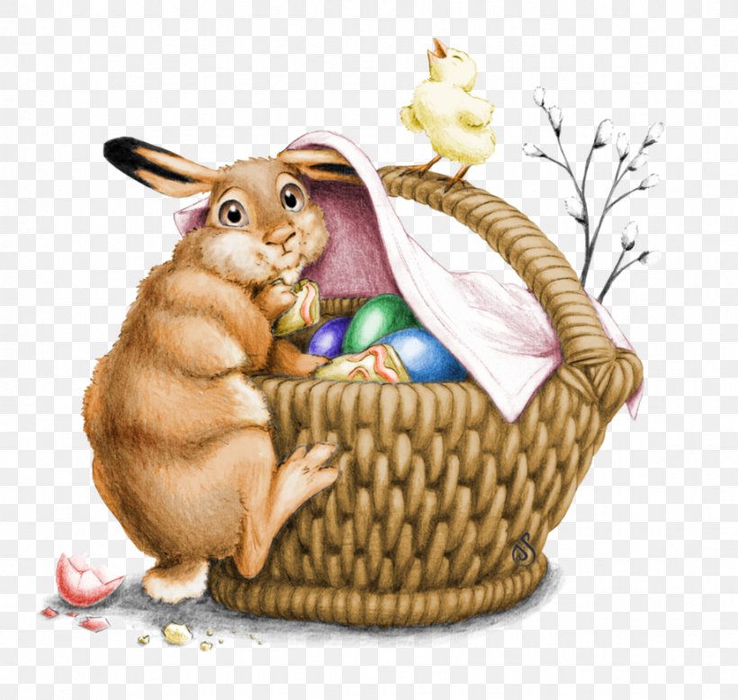 Easter Bunny Art Hare Domestic Rabbit, PNG, 918x871px, Easter Bunny, Art, Basket, Deviantart, Domestic Rabbit Download Free