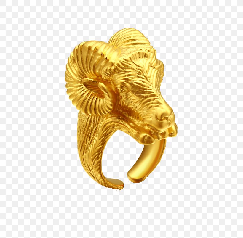 Gold Goat Ring Diamond Sheep, PNG, 768x804px, 3d Computer Graphics, Gold, Brass, Diamond, Elephants And Mammoths Download Free