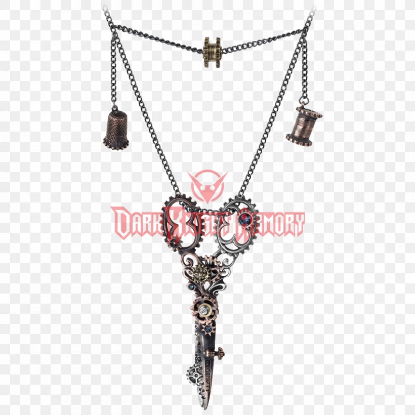 Necklace Locket Jewellery Charms & Pendants Scissors, PNG, 850x850px, Necklace, Alchemy Gothic, Body Jewelry, Chain, Charms Pendants Download Free
