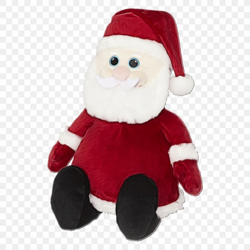 Santa Claus, PNG, 1000x1000px, Watercolor, Christmas, Doll, Figurine, Paint Download Free