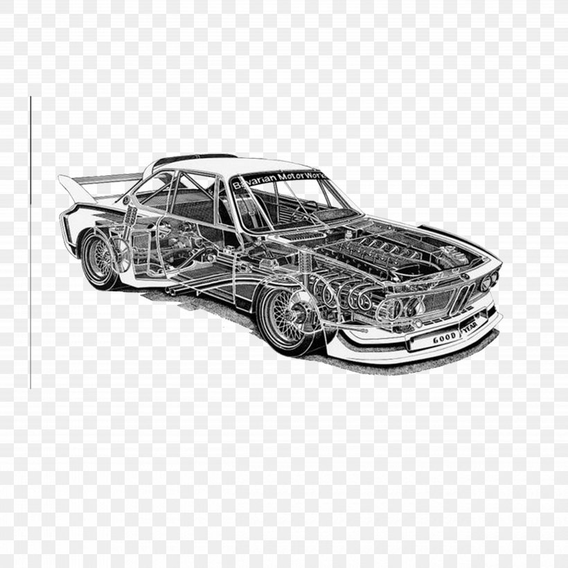 BMW E9 Car Toyota 2000GT Cutaway Drawing, PNG, 5000x5000px, Bmw E9, Architectural Drawing, Art, Artwork, Automotive Design Download Free