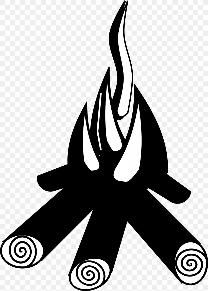 Campfire Camping Clip Art, PNG, 1719x2400px, Campfire, Artwork, Black And White, Bonfire, Camping Download Free