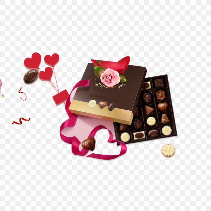 Bonbon Praline Chocolate Petit Four Valentine's Day, PNG, 1000x1000px, Bonbon, Chocolate, Confectionery, Designer, Dessert Download Free