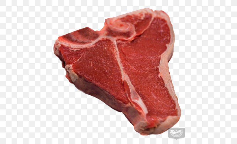 Ham T-bone Steak Meat Veal, PNG, 500x500px, Watercolor, Cartoon, Flower, Frame, Heart Download Free