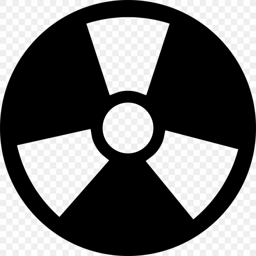 Radioactive Decay Ionizing Radiation, PNG, 980x980px, Radioactive Decay, Area, Black, Black And White, Hazard Symbol Download Free