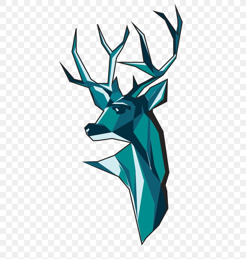 Illustration Clip Art Deer Graphic Design Image, PNG, 449x864px, Deer,  Animal, Antelope, Antler, Symmetry Download Free