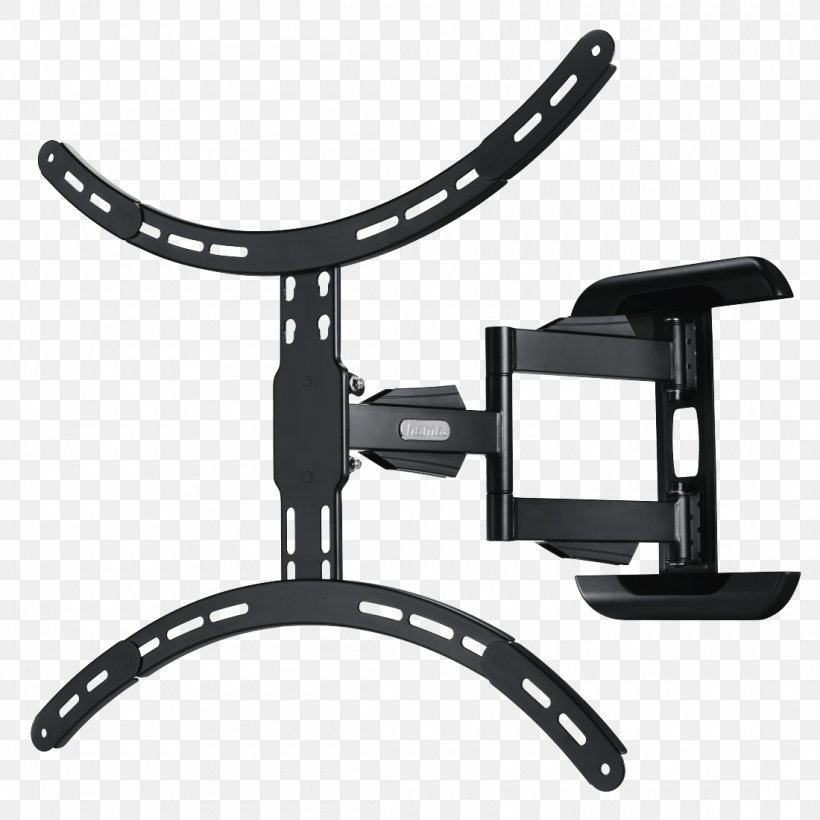 Television Hama Fullmotion L TV Wall Mount 48,3 Cm Flat Panel Display Video Electronics Standards Association Display Size, PNG, 1100x1100px, Television, Auto Part, Automotive Exterior, Black, Display Size Download Free