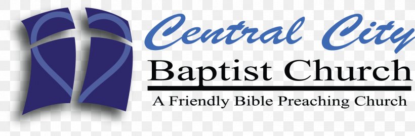 Logo Central City Baptist Church Brand Organization FM Broadcasting, PNG, 1823x600px, Logo, Advertising, Banner, Blue, Brand Download Free