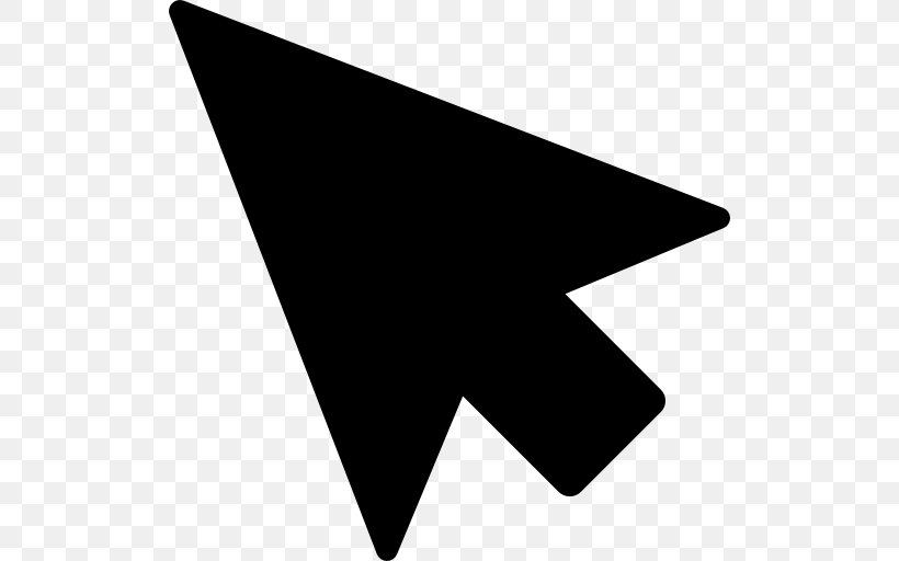 Pointer Computer Mouse Cursor, PNG, 512x512px, Pointer, Black, Black And White, Computer Mouse, Cursor Download Free