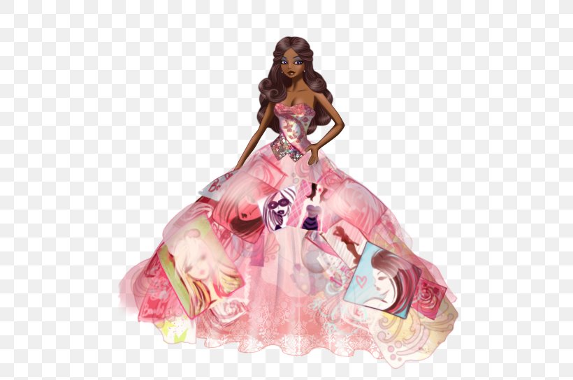 Barbie Pink M Figurine, PNG, 509x544px, Barbie, Doll, Figurine, Gown, Pink Download Free
