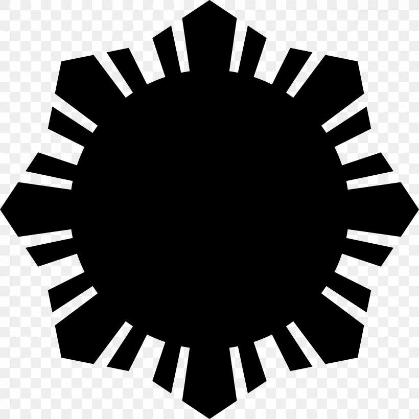 Flag Of The Philippines Philippine Declaration Of Independence Solar Symbol Clip Art, PNG, 2400x2400px, Philippines, Black, Black And White, Flag, Flag Of The Philippines Download Free