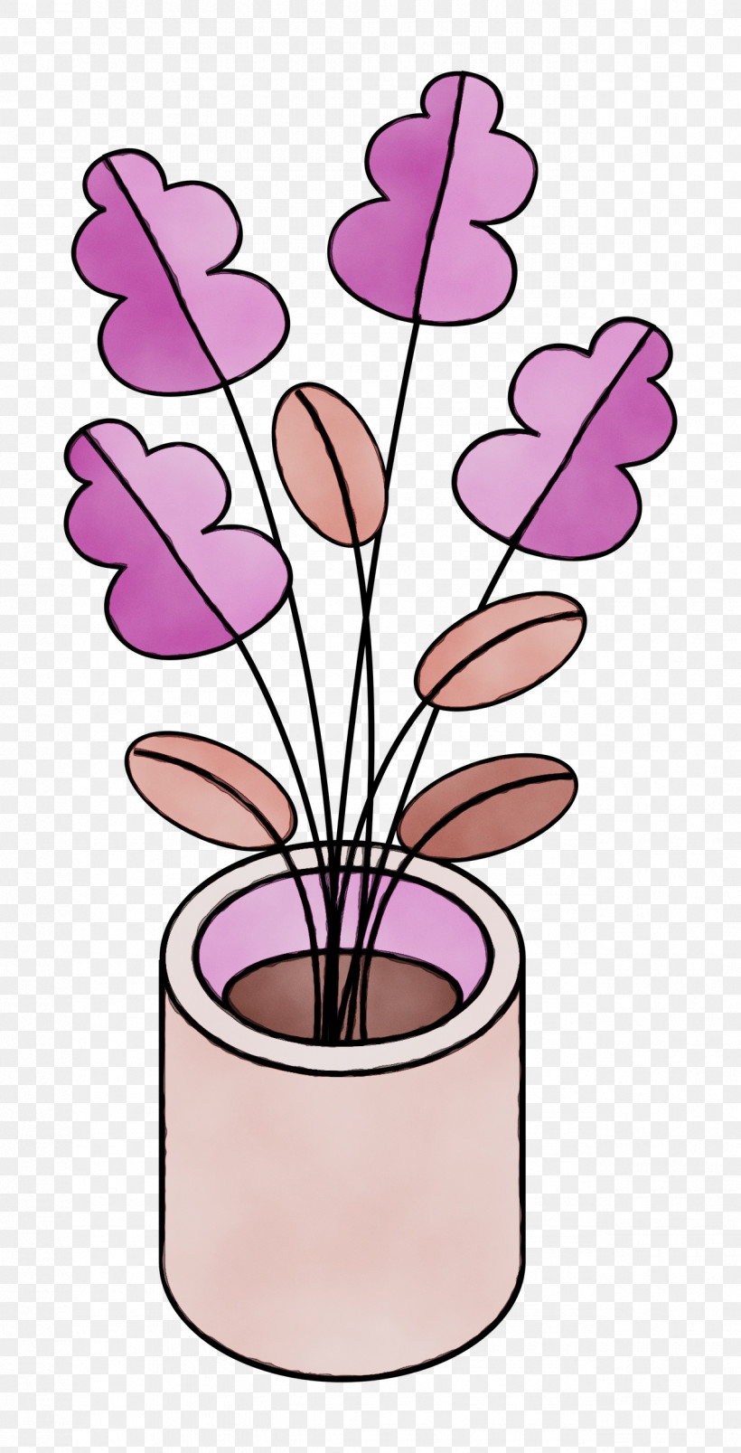 Flower Flowerpot Petal Pink M Plant, PNG, 1275x2500px, Plant, Biology, Flower, Flowerpot, Paint Download Free