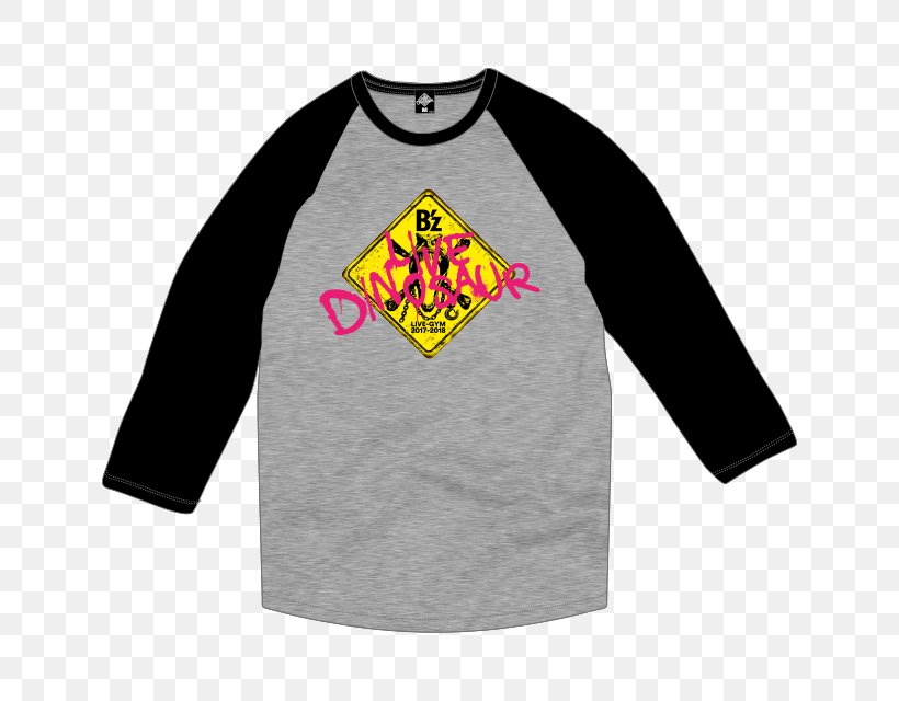 Long-sleeved T-shirt Raglan Sleeve Dinosaur, PNG, 640x640px, Tshirt, Active Shirt, Black, Brand, Clothing Accessories Download Free