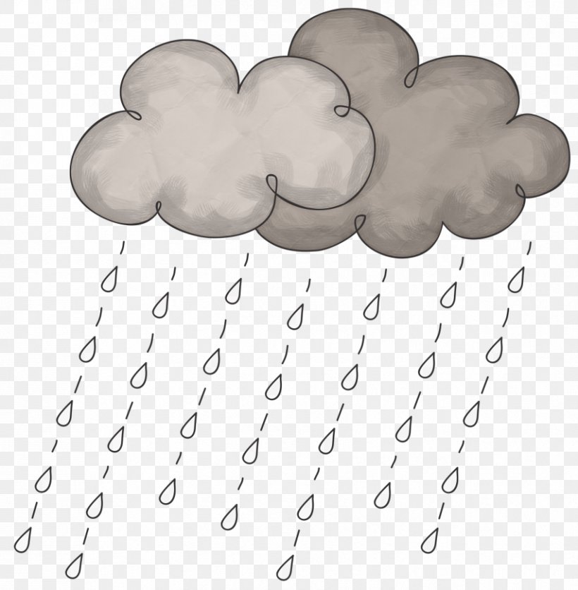 Rain Cloud April Shower Clip Art, PNG, 853x870px, Rain, April Shower, Black And White, Cloud, Drawing Download Free