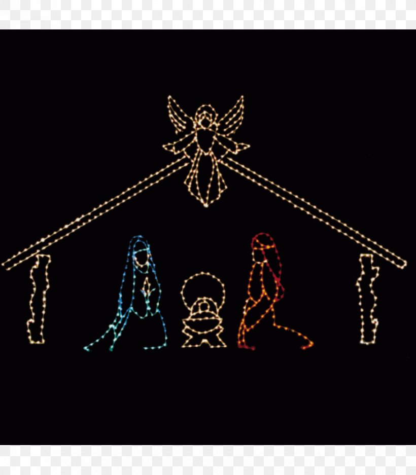 Christmas Lights Lighting Nativity Scene, PNG, 875x1000px, Christmas Lights, Banner, Building, Christmas, Christmas Decoration Download Free