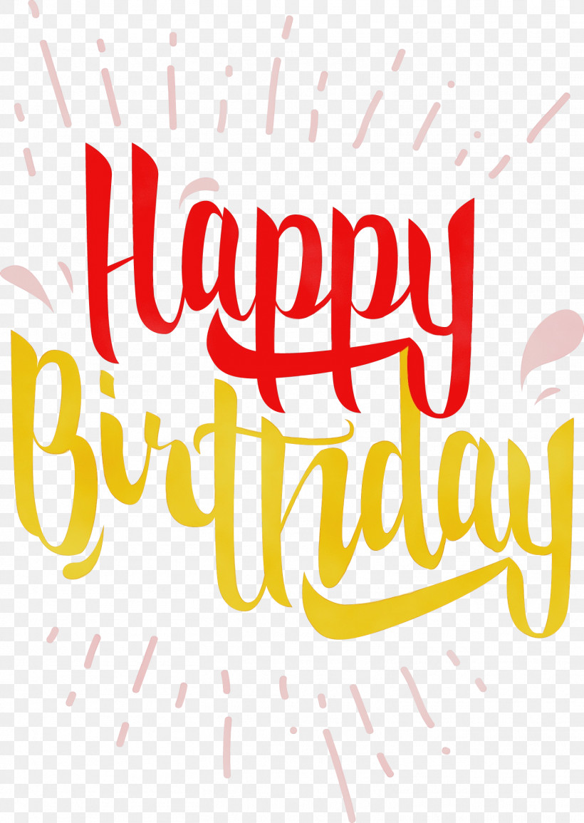 Happy Birthday, PNG, 1514x2134px, Watercolor, Birthday, Drawing, Happy Birthday, Logo Download Free