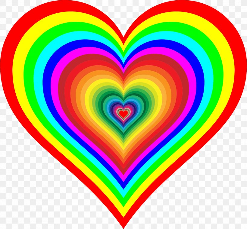 Rainbow Flag Heart Color Clip Art, PNG, 2332x2158px, Watercolor, Cartoon, Flower, Frame, Heart Download Free