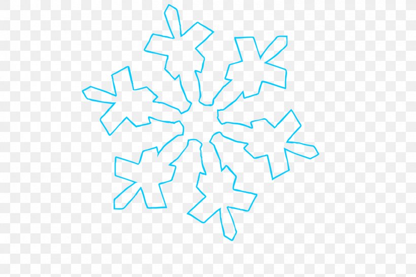 Snowflake Outline Simple., PNG, 1500x1000px, Point, Area, Blue, Logo, Symmetry Download Free