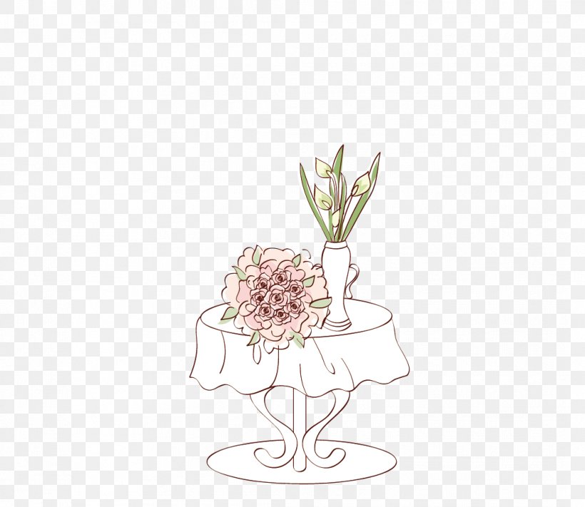 Table Floral Design Vase Euclidean Vector, PNG, 1059x919px, Table, Drinkware, Floral Design, Floristry, Flower Download Free