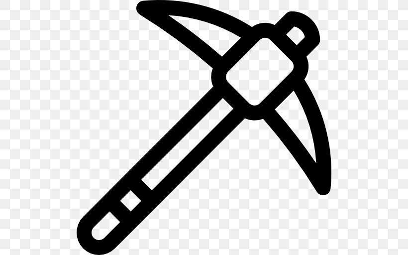 Black And White Monochrome Black, PNG, 512x512px, Pickaxe, Area, Avatar, Black, Black And White Download Free
