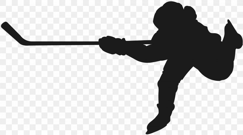 Silhouette Ice Hockey Sport Clip Art, PNG, 3840x2139px, Silhouette, Arm, Black, Black And White, Hand Download Free