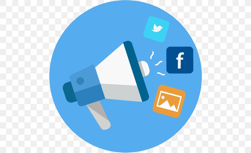 Social Media Marketing Digital Marketing Advertising Business, PNG, 500x500px, Social Media, Advertising, Area, Blue, Brand Download Free