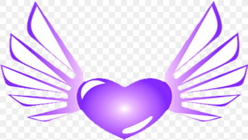 Purple Wing Download Clip Art, PNG, 2944x1671px, Watercolor, Cartoon, Flower, Frame, Heart Download Free