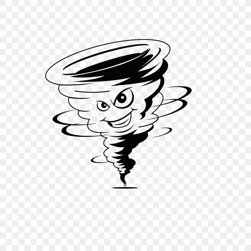 Tornado Cartoon Wind Storm, PNG, 5000x5000px, Watercolor, Cartoon, Flower, Frame, Heart Download Free