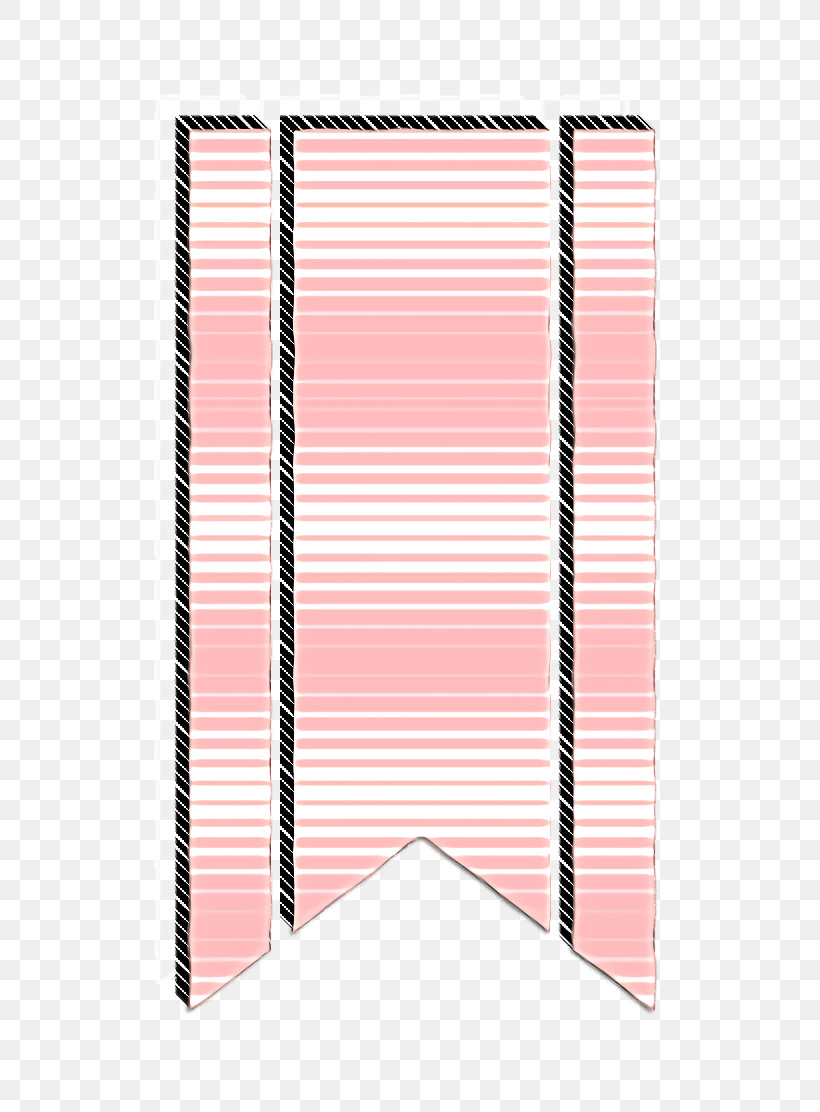 Bookmark Icon School Icon, PNG, 616x1112px, Bookmark Icon, Line, Paper Product, Pink, Rectangle Download Free