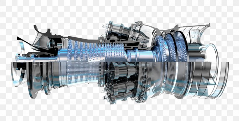 Gas Turbine GE Energy Infrastructure General Electric Power Station, PNG, 1000x509px, Gas Turbine, Auto Part, Combined Cycle, Compressor, Electric Generator Download Free