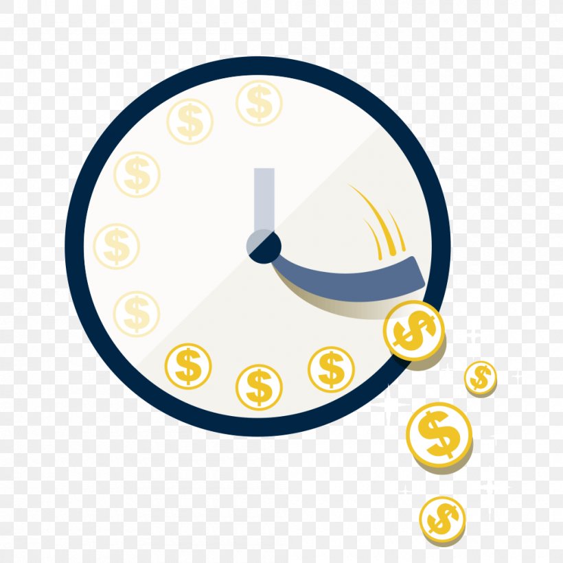 Money Time Flat Design Business, PNG, 1000x1000px, Money, Area, Business, Clock, Financial Transaction Download Free