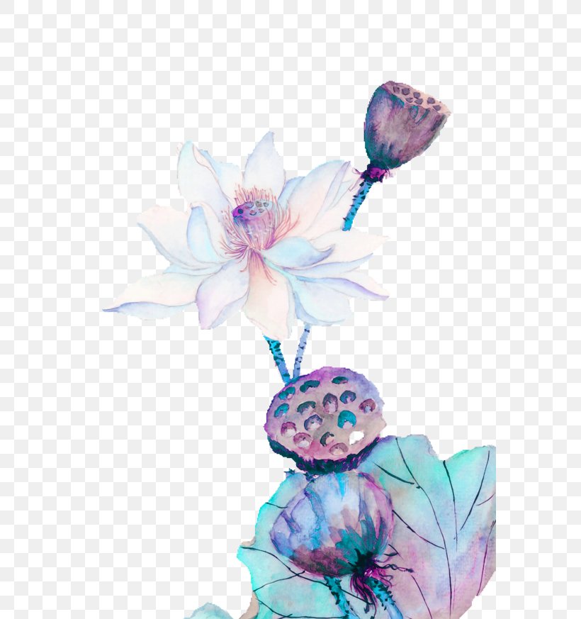 Nelumbo Nucifera Painting Download, PNG, 580x873px, Nelumbo Nucifera, Art, Blue, Chinese Art, Chinese Painting Download Free