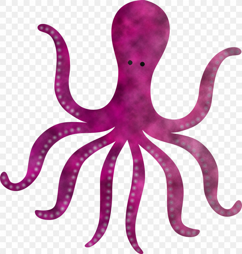 Octopus Giant Pacific Octopus Pink Purple Octopus, PNG, 2859x3000px, Octopus, Giant Pacific Octopus, Magenta, Pink, Purple Download Free
