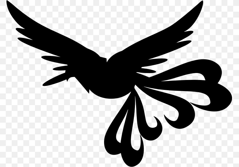 Phoenix Silhouette Clip Art, PNG, 775x572px, Phoenix, Beak, Bird, Black And White, Butterfly Download Free