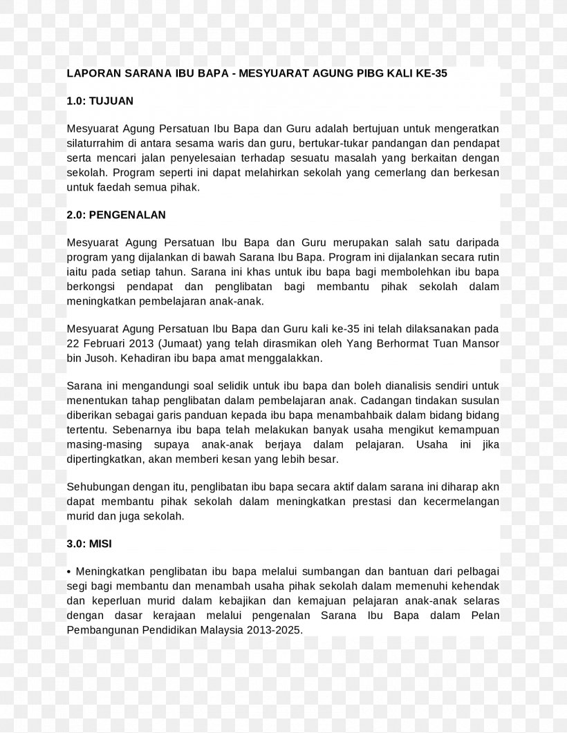 Surat Pekeliling Ikhtisas Bil 4 2004 Perlembagaan Persatuan Ibu Bapa Guru Pibg By Vleadmin Jea8002 Issuu