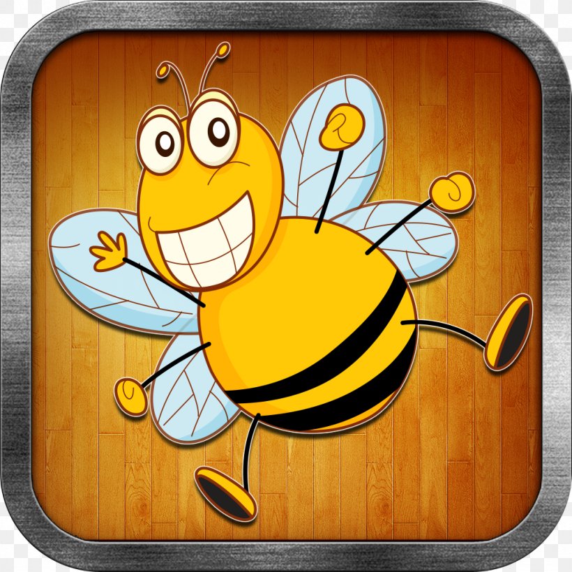 Honey Bee Vertebrate Cartoon, PNG, 1024x1024px, Honey Bee, Art, Bee, Cartoon, Honey Download Free