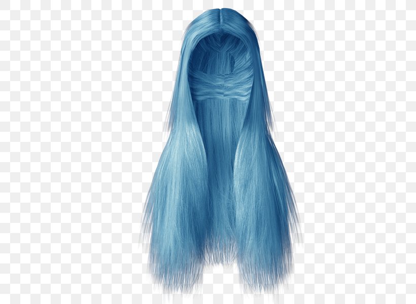 Long Hair Wig, PNG, 600x600px, Hair, Blue, Electric Blue, Hair Coloring, Long Hair Download Free
