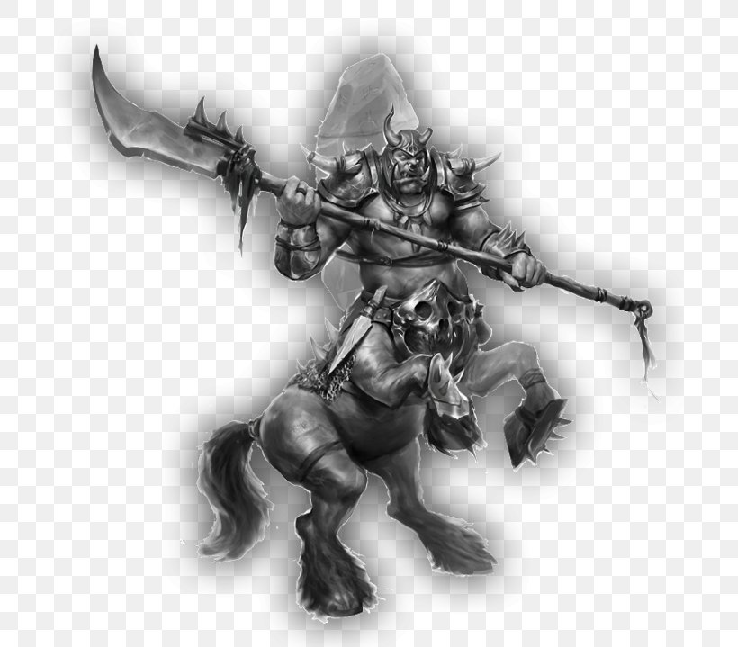 Ogre Demon Centaur Legendary Creature /m/02csf, PNG, 700x719px, Ogre, Art, Artstation, Black And White, Centaur Download Free