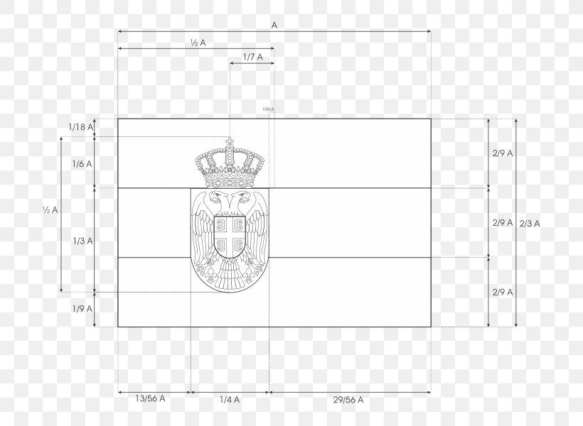 Principality Of Serbia Flag Of Serbia Kingdom Of Serbia, PNG, 734x600px, Serbia, Area, Black And White, Diagram, Drawing Download Free