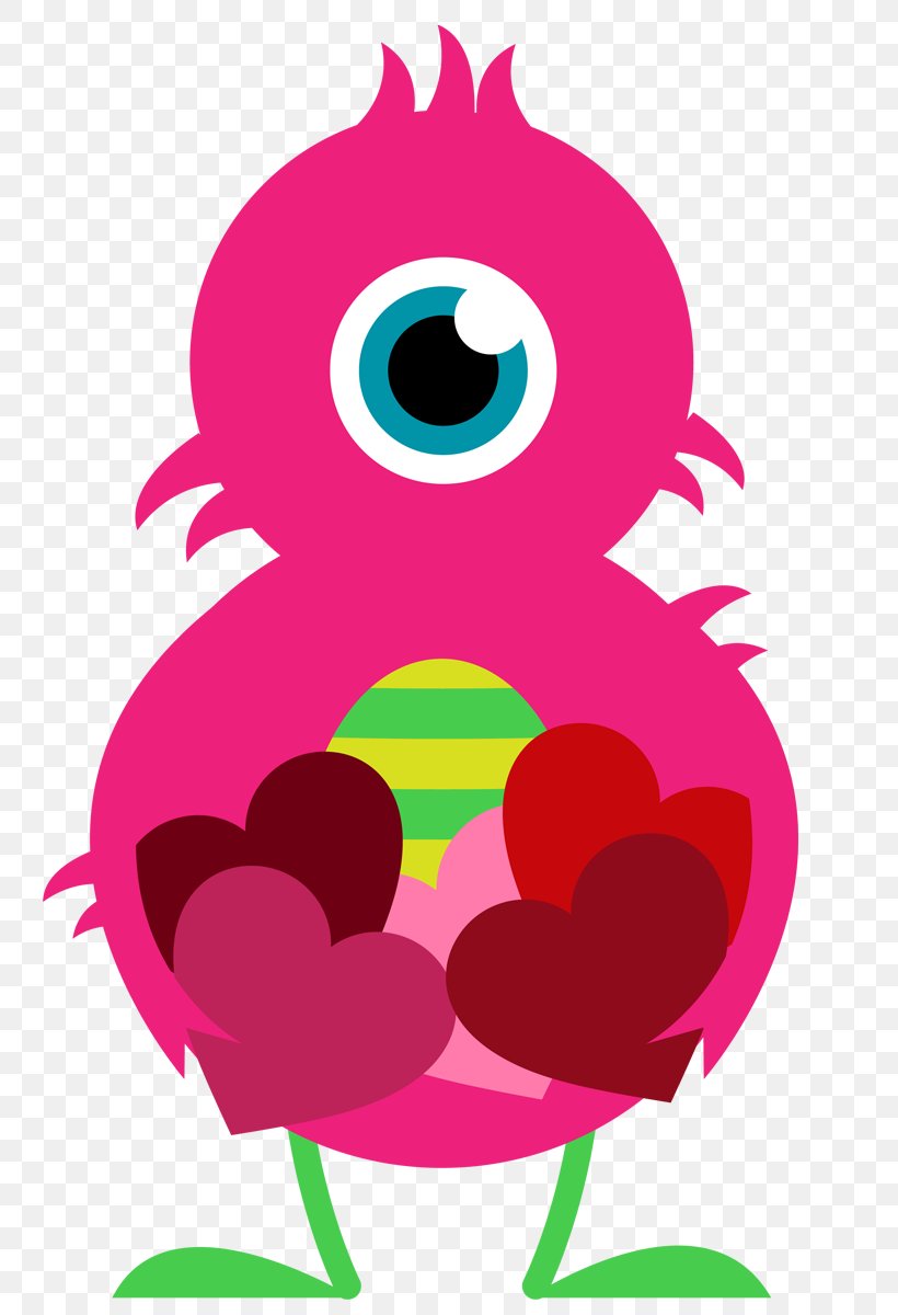 Valentines Day Heart Monster Clip Art, PNG, 773x1200px, Watercolor, Cartoon, Flower, Frame, Heart Download Free